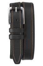 Men's Trask 'gibson' American Steer Leather Belt - Black