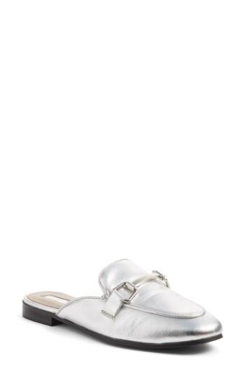 Women's Topshop Kylie Loafer Mule .5us / 37eu - Metallic