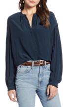 Women's Something Navy Square Neck Slim Knit Top - Red
