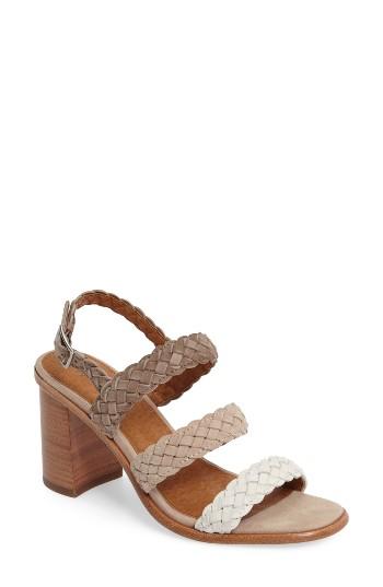 Women's Frye Amy Braid Sandal .5 M - Brown