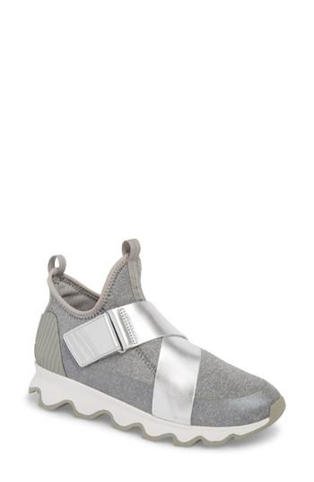 Women's Sorel Kinetic Sneak High Top Sneaker M - Grey