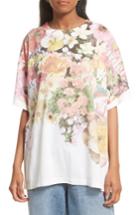 Women's Mm6 Maison Margiela Floral Print Tee - Pink