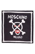 Women's Moschino Skull Silk Scarf, Size - Black