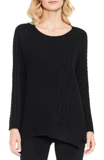 Women's Two By Vince Camuto Mixed Stitch Sweater - Black