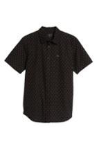 Men's Obey Screw Print Woven Shirt - Black