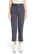 Women's Acne Studios Trea Linen Blend Pants Us / 32 Eu - Blue