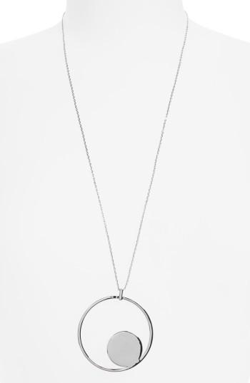Women's Halogen Floating Disc Pendant Necklace