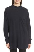 Women's Joseph Fine Merino Wool Tunic Sweater - Black
