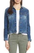 Women's St. John Collection Vertical Fringe Multi Tweed Knit Waterfall Cardigan - Orange