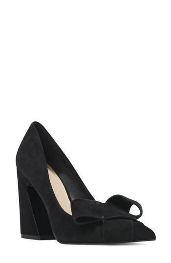 Women's Nine West Haddriana Pointy Toe Pump .5 M - Black