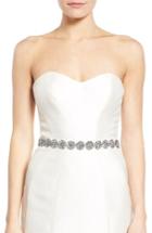 Women's Nina 'rayleen' Crystal Sash, Size - Ivory Organza