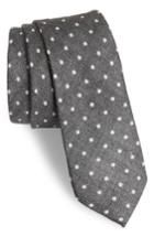 Men's Nordstrom Men's Shop Bradford Dot Tie, Size - Black