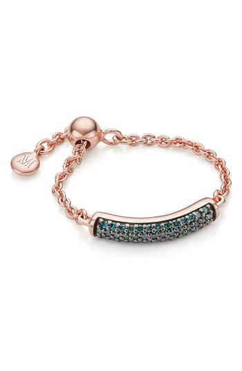Women's Monica Vinader Fiji Bar Friendship Diamond Chain Ring