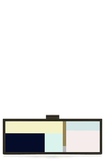 Heather Offord Fine Art Printed Box Clutch - Metallic