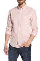 Men's Bonobos Summerweight Slim Fit Check Sport Shirt, Size R - Pink