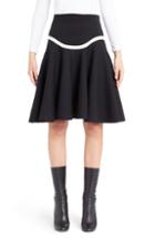 Women's Alexander Mcqueen Graphic Stripe Knit Skirt - Black