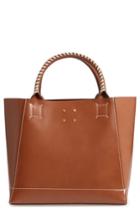 Trademark Trapezoid Leather Tote -