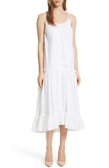 Women's Prose & Poetry Kerr Eyelet Peasant Midi Dress - White