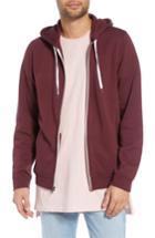 Men's The Rail Full Zip Hoodie - Burgundy