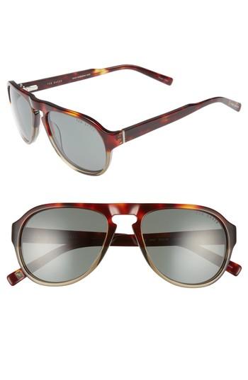 Men's Ted Baker London 55mm Polarized Aviator Sunglasses -
