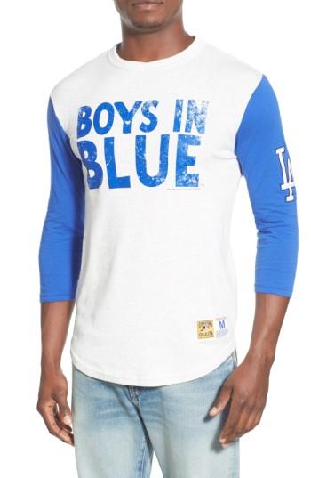 Men's Mitchell & Ness ' Los Angeles Dodgers - Extra Out' Tailored Fit T-shirt - Ivory