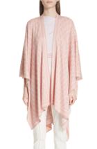 Women's St. John Collection Striped Links Jacquard Reversible Wrap