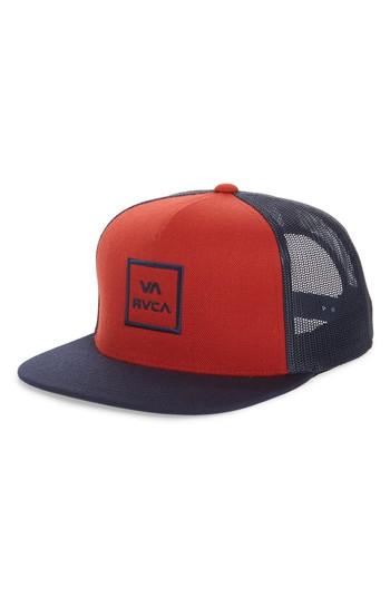 Men's Rvca Va All The Way Trucker Hat - Red