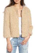 Women's Bb Dakota Macy Faux Fur Jacket - Beige