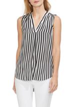 Women's Vince Camuto Stripe Sleeveless Blouse - Black