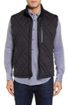 Men's Andrew Marc Eden Quilted Down Vest - Black