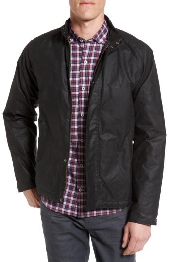 Men's Barbour Chrome Slim Fit Water Repellent Jacket - Black