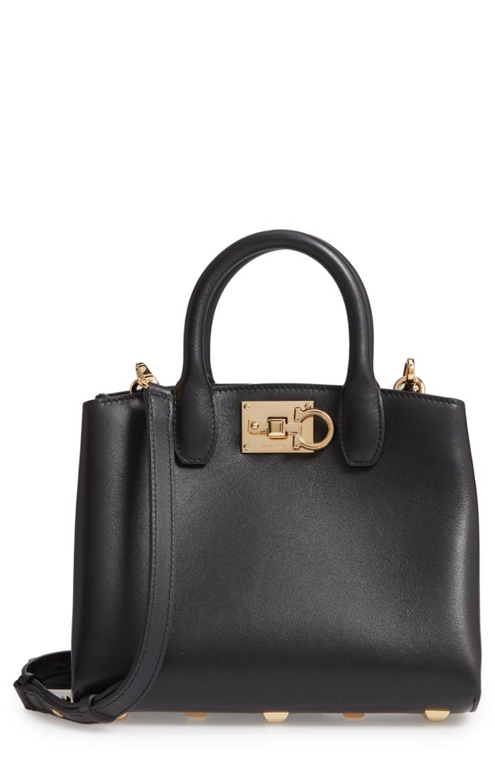 Salvatore Ferragamo The Mini Studio Leather Tote -