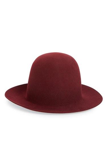 Men's Gucci Genuine Rabbit Hair Felt Fedora - Red