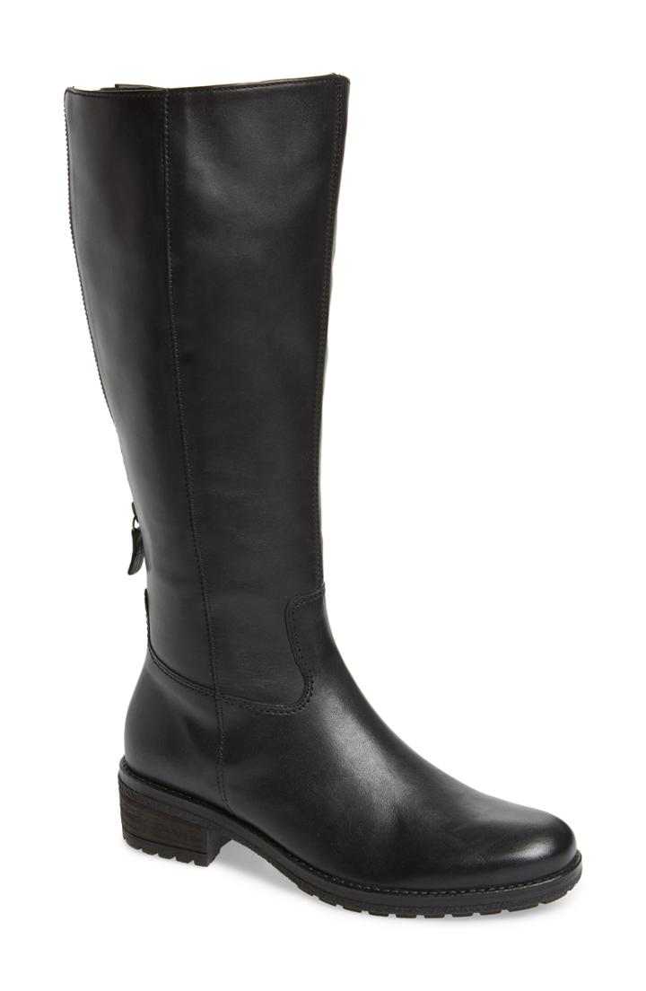 Women's Gabor Classic Comfort Knee High Riding Boot M - Black