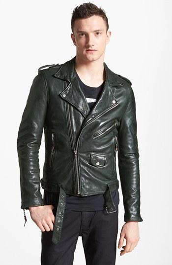 Blk Dnm Lamb Leather Moto Jacket