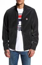 Men's Fila Velour Jacket, Size - Black