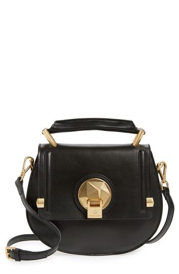 Celine Dion Octave Leather Top Handle Satchel - Black