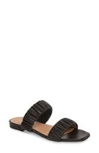 Women's Lewit Elena Ruched Slide Sandal Us / 35eu - Black