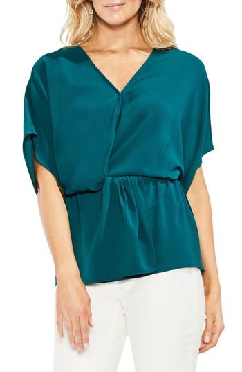 Women's Vince Camuto Faux Wrap Blouse - Green