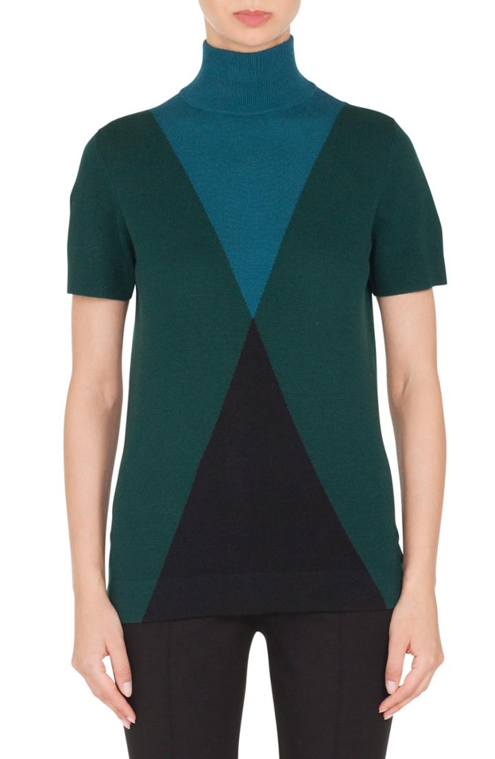 Women's Akris Punto Wool & Cashmere Argyle Sweater