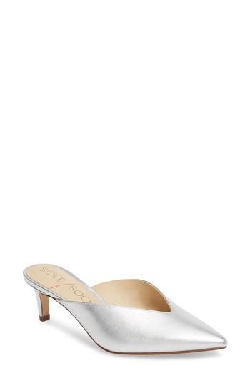 Women's Sole Society Maleah Pointy Toe Mule M - Metallic