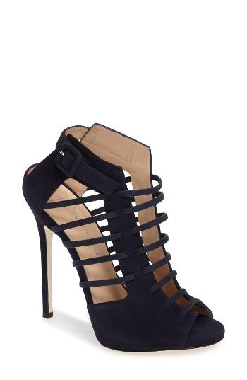 Women's Giuseppe For Jennifer Lopez Jen Laser Cutout Bootie