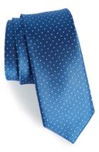 Men's The Tie Bar Dot Silk Tie, Size - Blue
