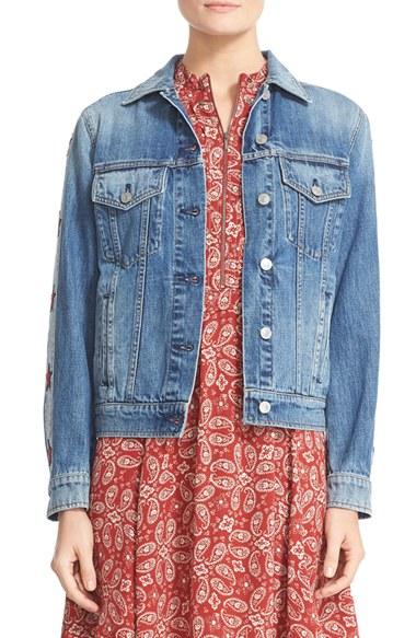 Women's Belstaff Carvill Star Patch Denim Jacket
