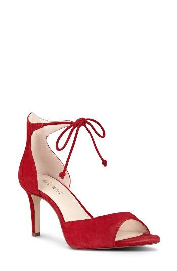 Women's Nine West Inesia Ankle Strap Sandal M - Red