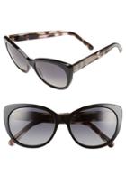 Women's Burberry 56mm Cat Eye Sunglasses - Black