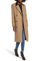 Women's Topshop Cotton Corduroy & Faux Shearling Jacket Us (fits Like 2-4) - Pink