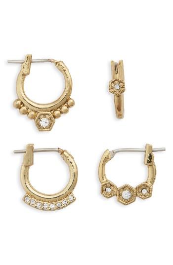 Women's Luv Aj Full Bloom Set Of 4 Hoop Earrings