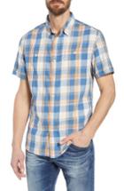 Men's Grayers Sherman Plaid Slub Twill Sport Shirt - Blue