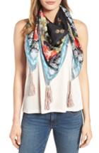 Women's Johnny Was Fiesta Print Square Silk Scarf